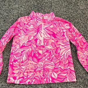 Lilly Pulitzer Pink Floral Long Sleeve Tee